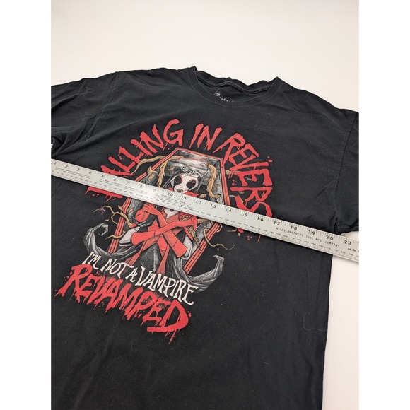 Falling In Reverse I'm Not A Vampire Revamped Black Large T-Shirt - Picture 4 of 6